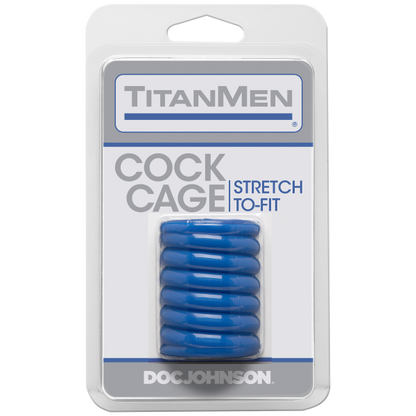 Titanmen Cock Cage Blue
