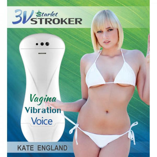 3v Talking And Vibrating Starlet Stroker Kate England