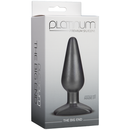 Platinum Premium Silicone The Big End Charcoal Plug