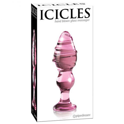 Icicles No 27 Pink Glass Butt Plug