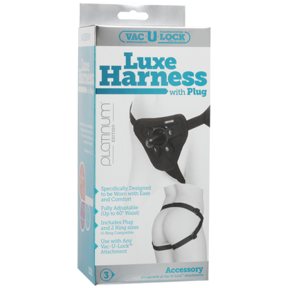 Vac-U-Lock Luxe Harness - Black