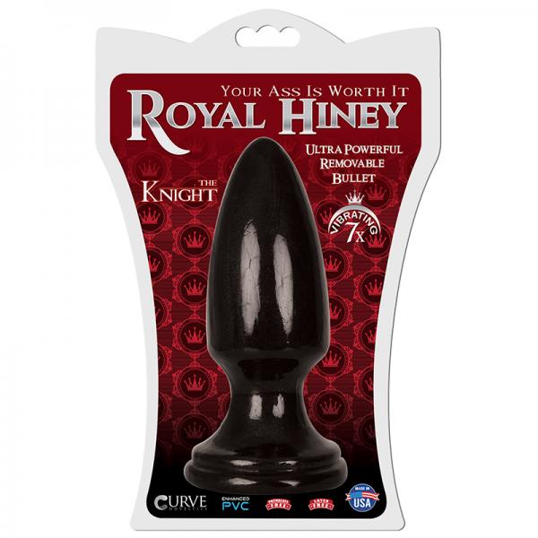 Royal Hiney Red The Knight Black Smooth Butt Plug