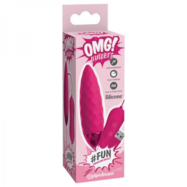 Omg! Bullets Fun Vibrating Bullet, Fuchsia